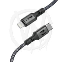ACETEK - Nylon USB C - Lightning 1M